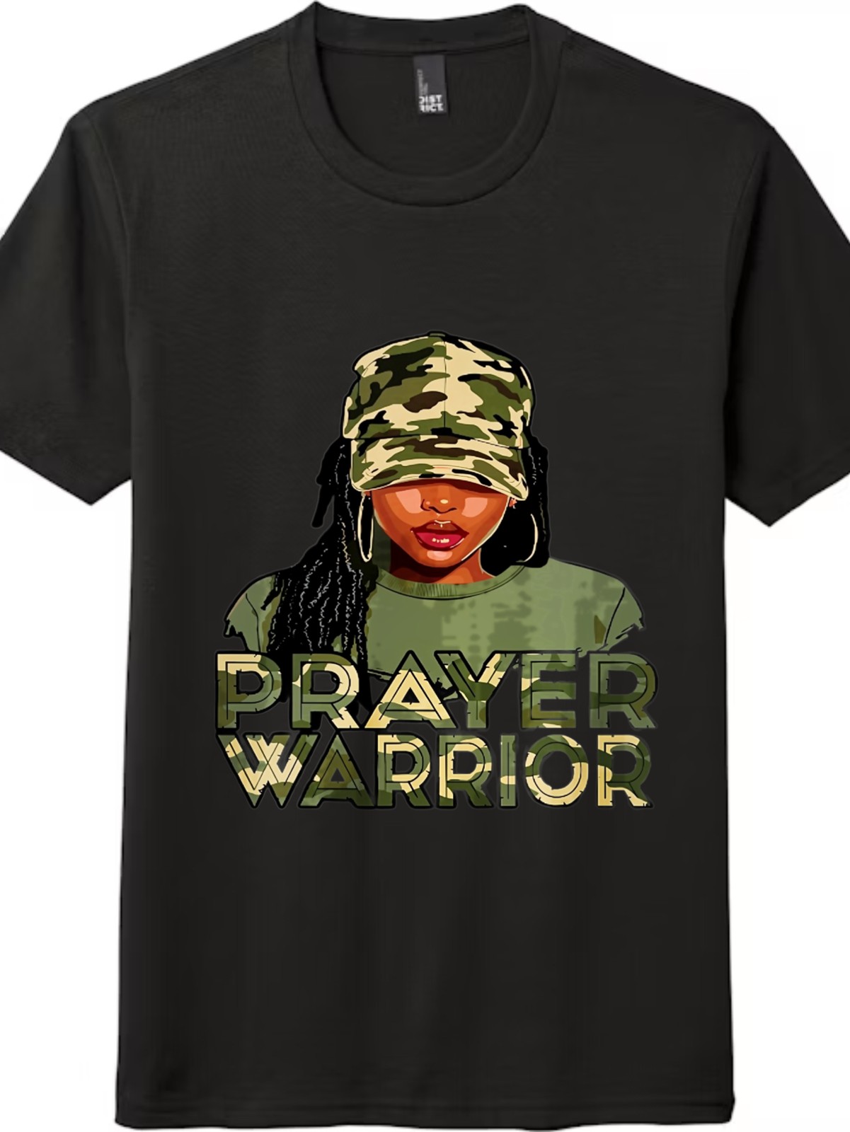 Vintage Camo Prayer Warrior Spiritual Faith Urban Outdoor Leisure Unisex T-Shirt