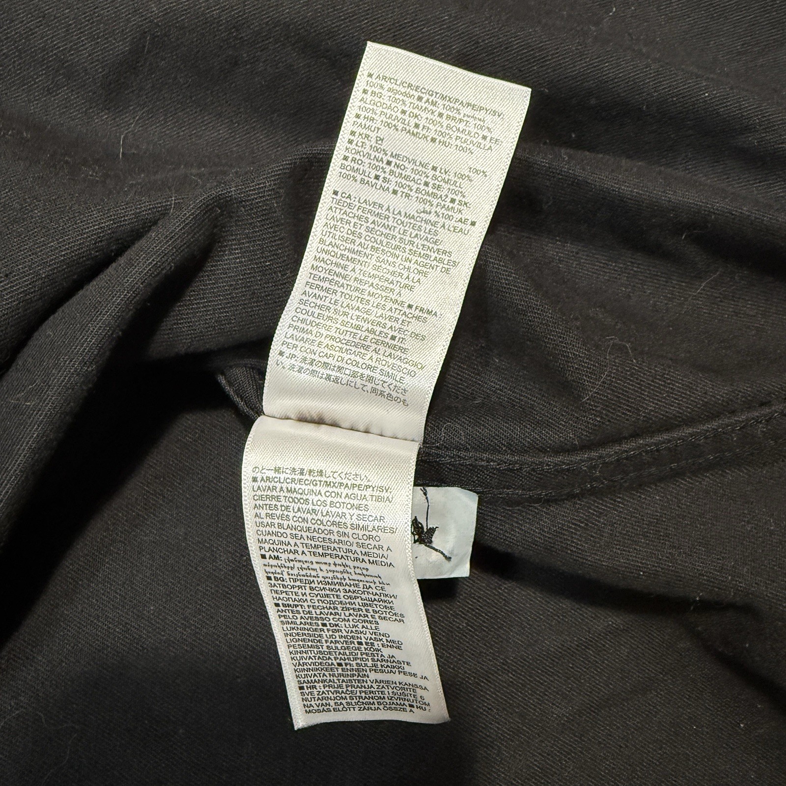 Banana Republic Utility Shirt Mens Small Black Cotton Twill Overshirt Shacket