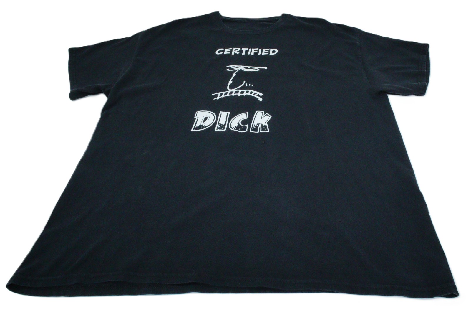 Certified Dick Graphic T-Shirt Spreading Chaos- Shame O’ Boston – Large T0516