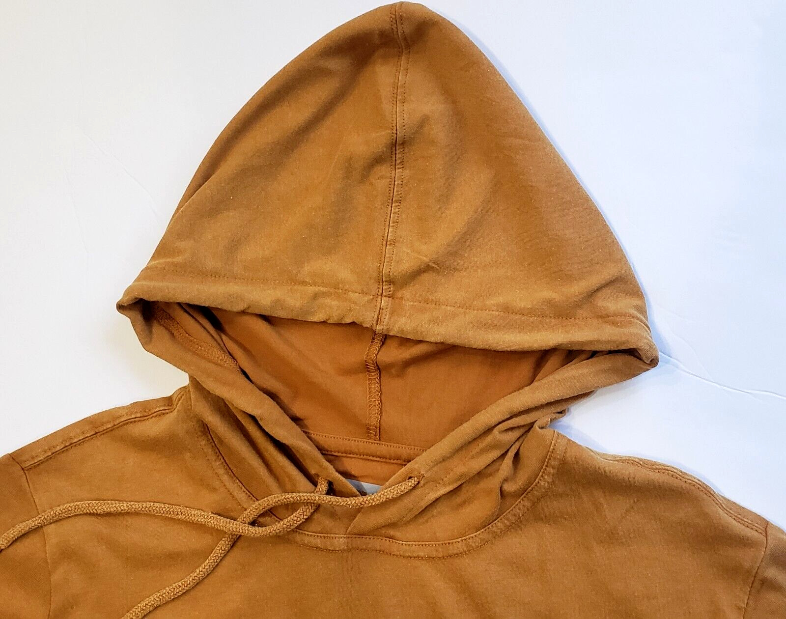 Levi’s Men’s Hoodie Shirt Large Long Sleeve Brown Pullover Sweater Big Logo New