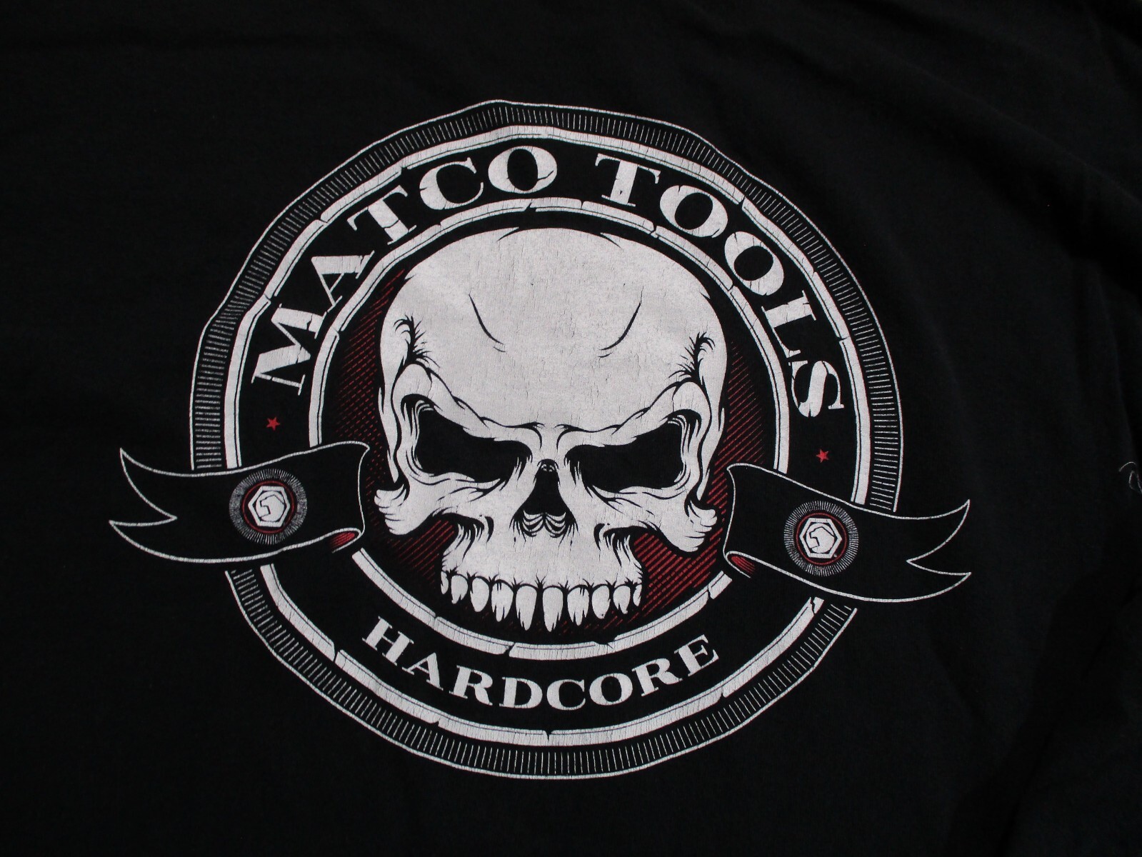 Matco Tools Shirt Mens No Size Black Hardcore Skull