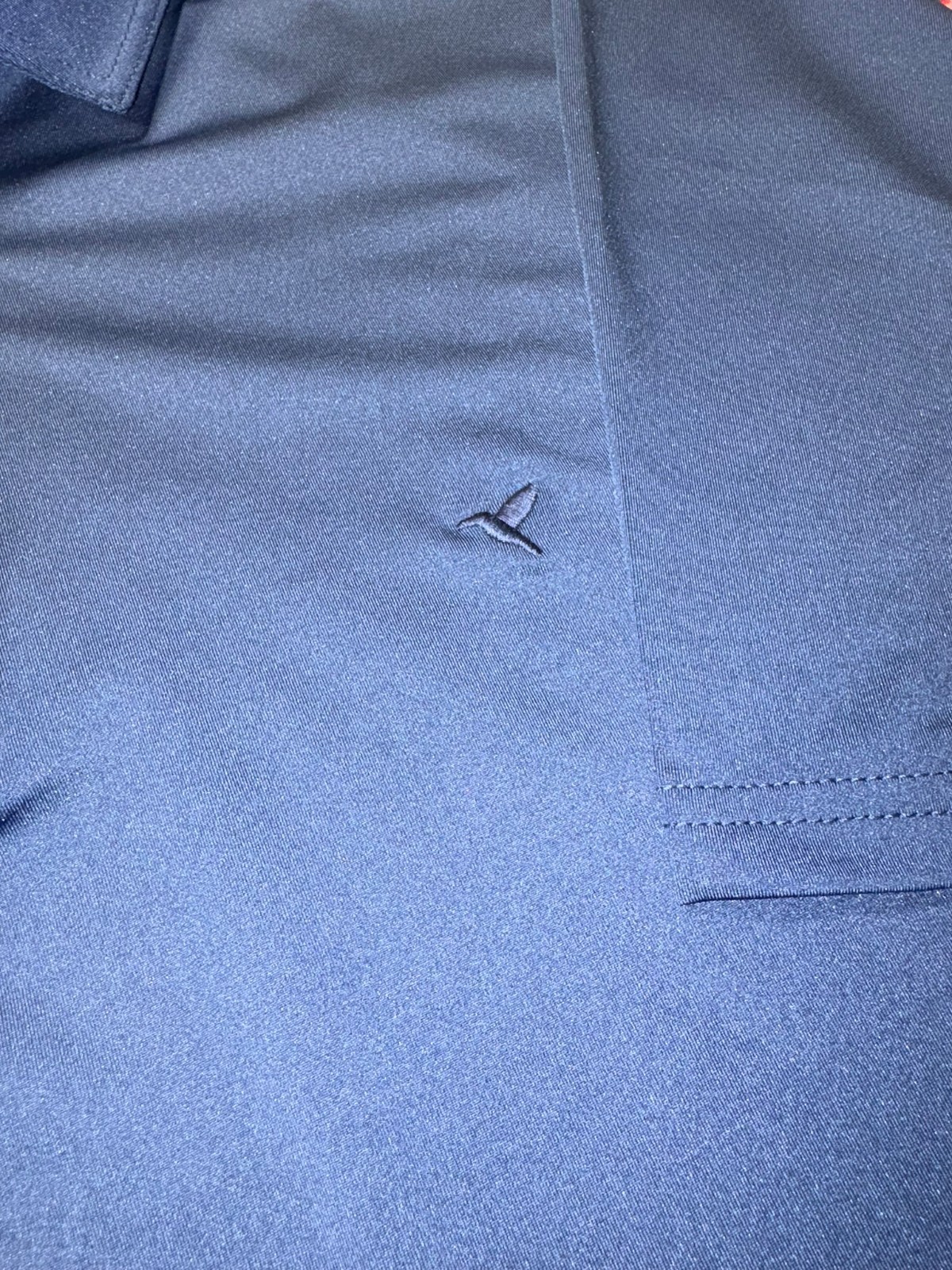 Birddogs Polo Shirt Men’s XL Navy Heather Stretch Golf Performance