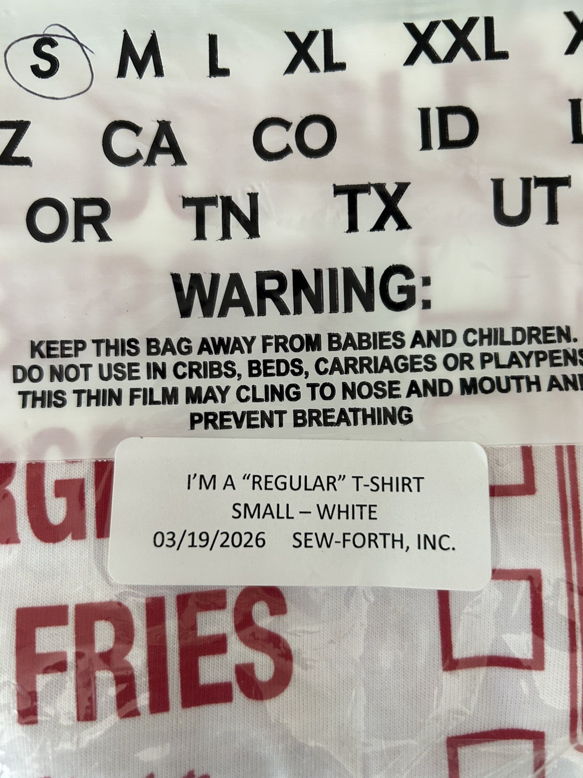 Rare ‘I am an In-N-Out Burger Regular’ T-Shirt Men’s – Small