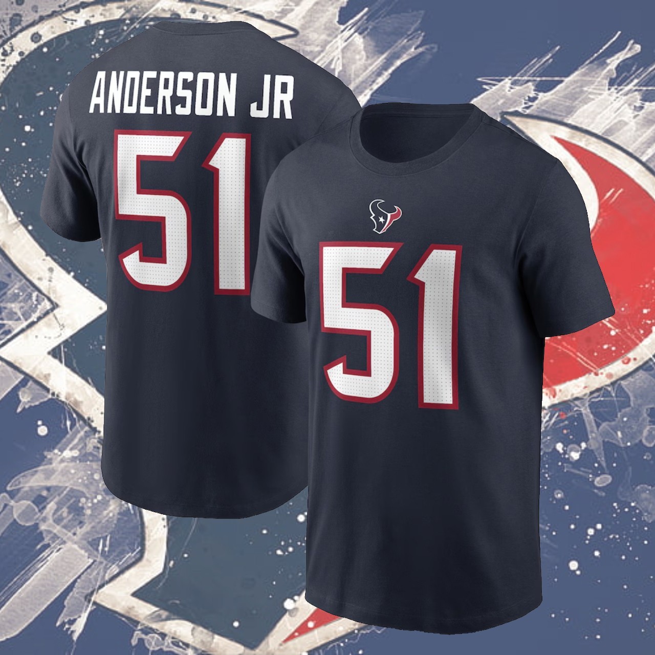 SALE!!! Will Anderson Jr. #51 Houston Football Name & Number Gift Fan