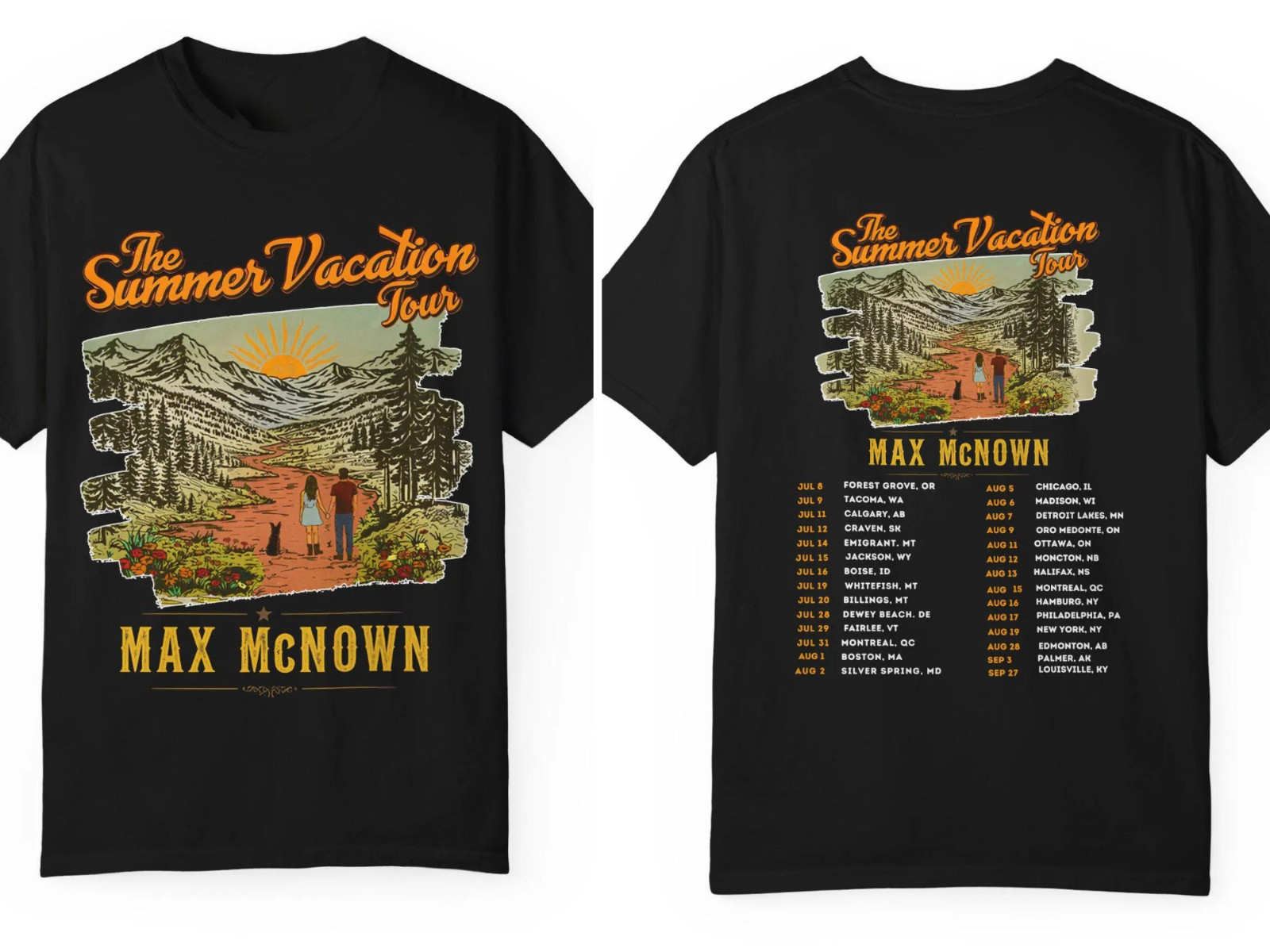 MAX Mcnown the Summer Vacation Tour 2026 T-Shirt