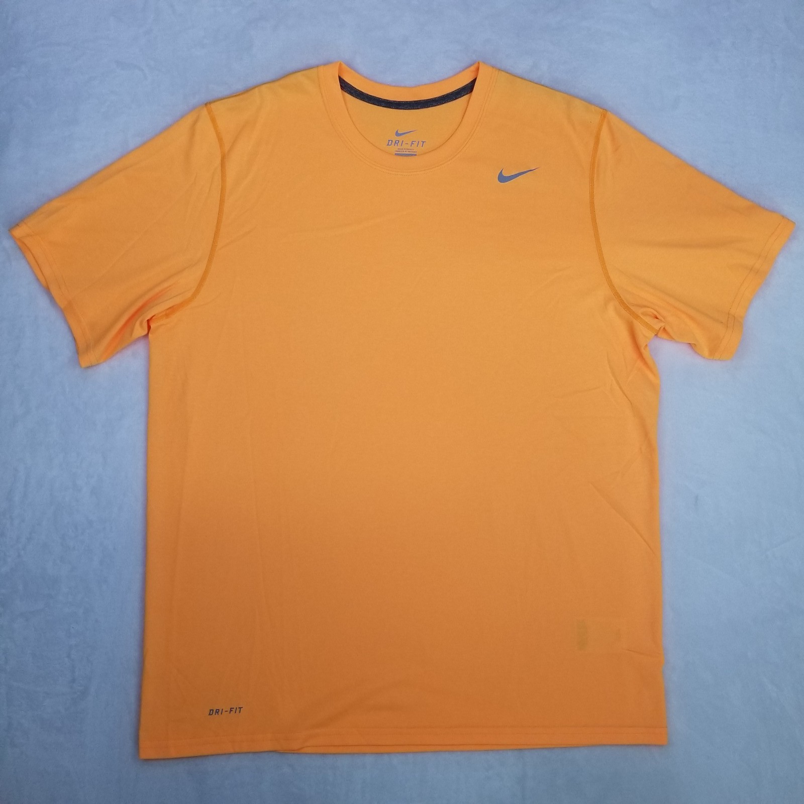Nike Dri-FIT Neon Orange Athletic Performance T-Shirt Men’s Size XL Stretch