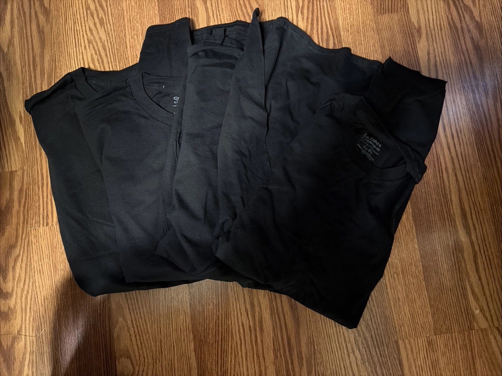 NWOT Gildan Mens Black Crew T-Shirts Set Of 4 Style G1100 All Size XL