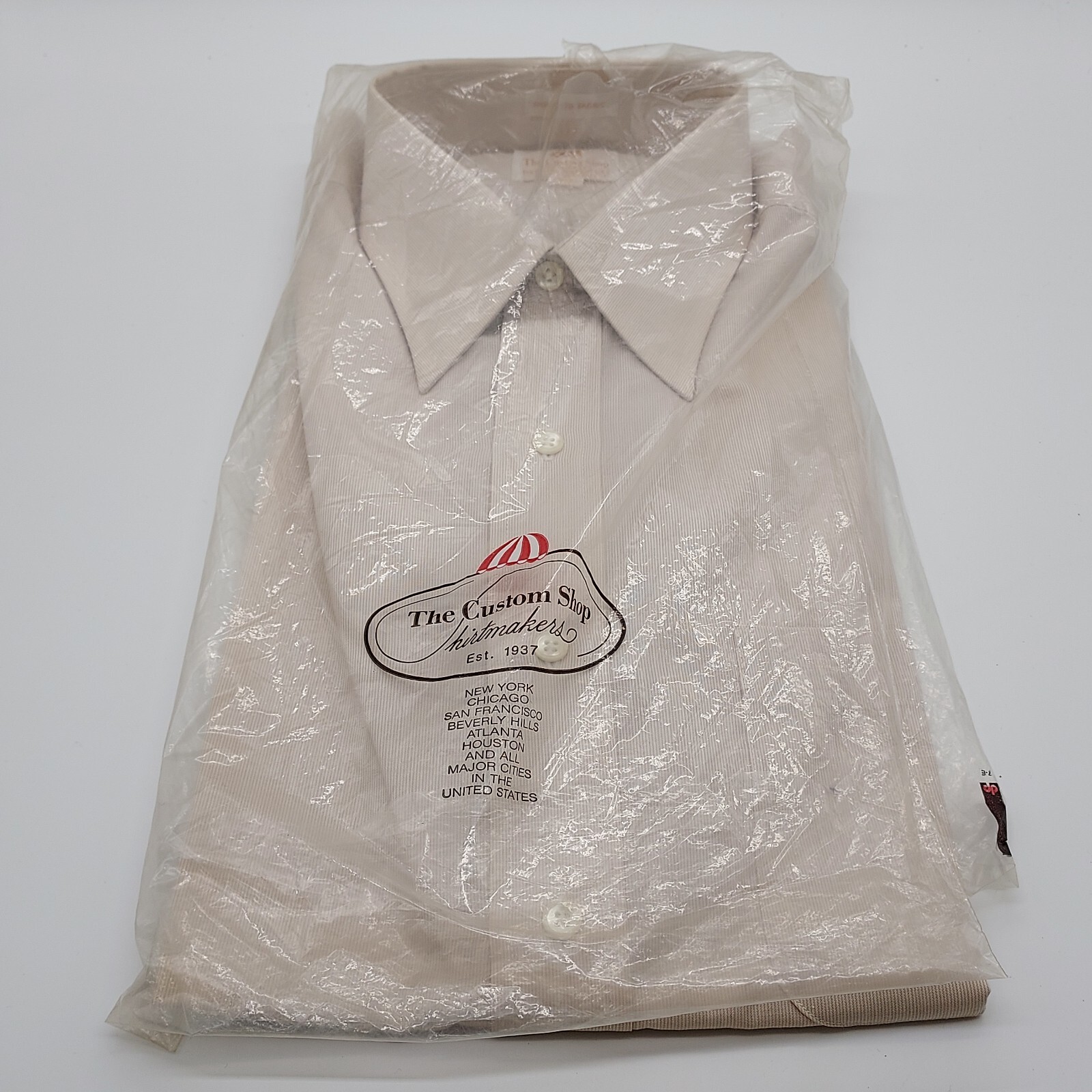 The Custom Shop ShirtMakers 15 1/2 32-33 Dress Shirt New Machine Washable VTG