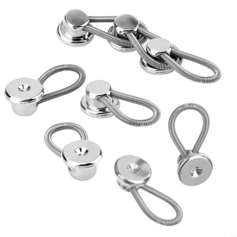 1000pcs Metal Collar Neck Waist Extender Buttons For Men Dress Shirts Pants Lot
