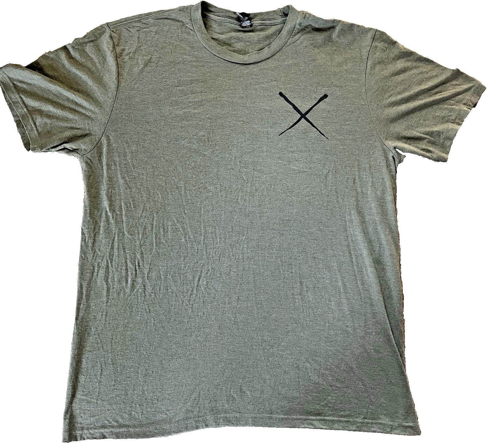 District Team X Posidian Shirt/ Perfect Tri/ Large/ Olive/ Pre Owned/ Excellent