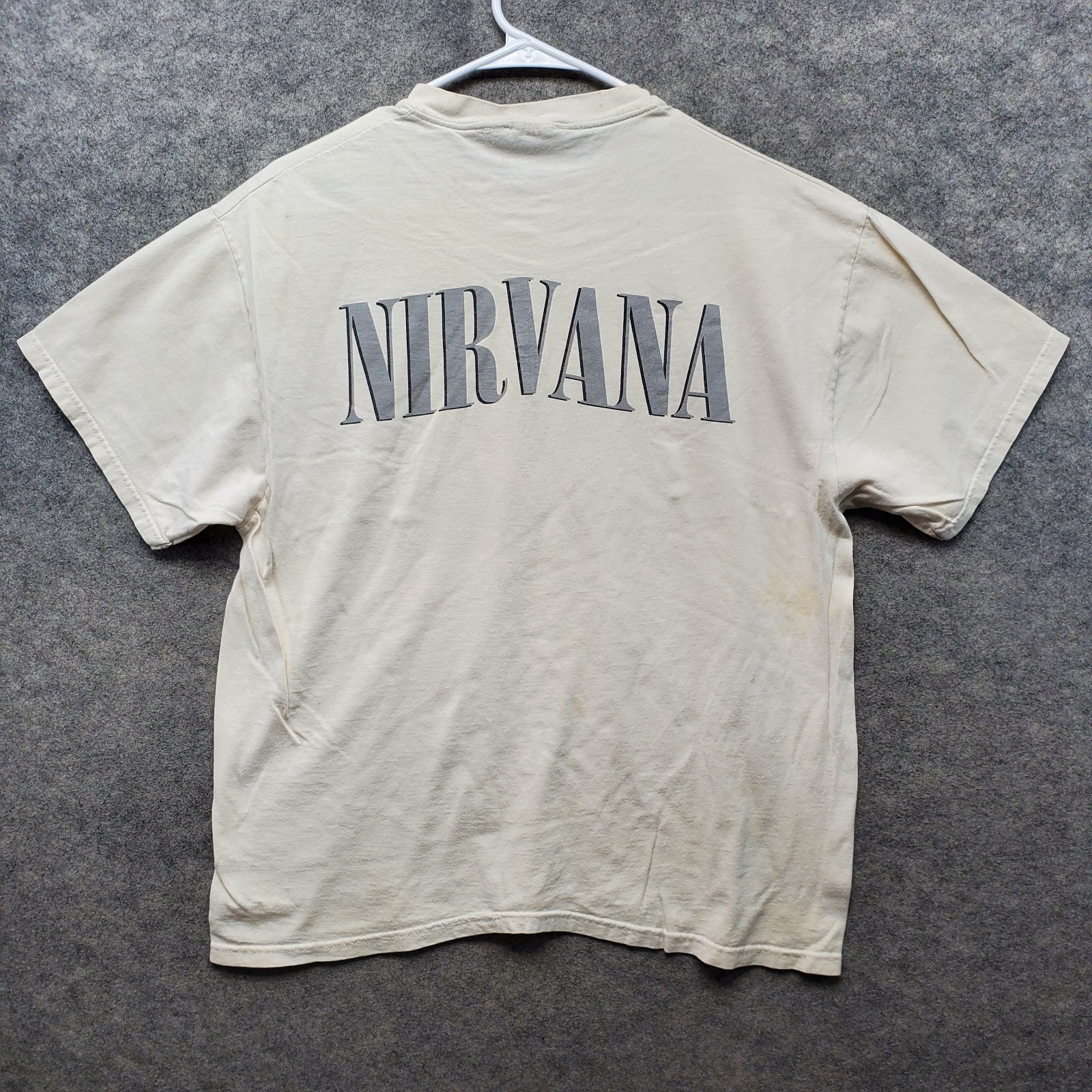 Vtg Nirvana T-Shirt Men’s Size XL White 1996 Kurt Cobain Band Music *No Tag*