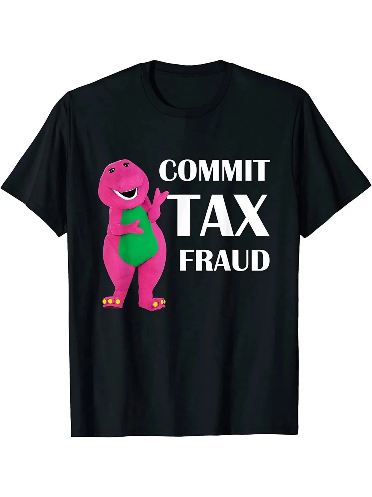 100% Cotton Men’s Funny ‘Commit Tax Fraud’ Graphic Tee | Breathable & Stretchy