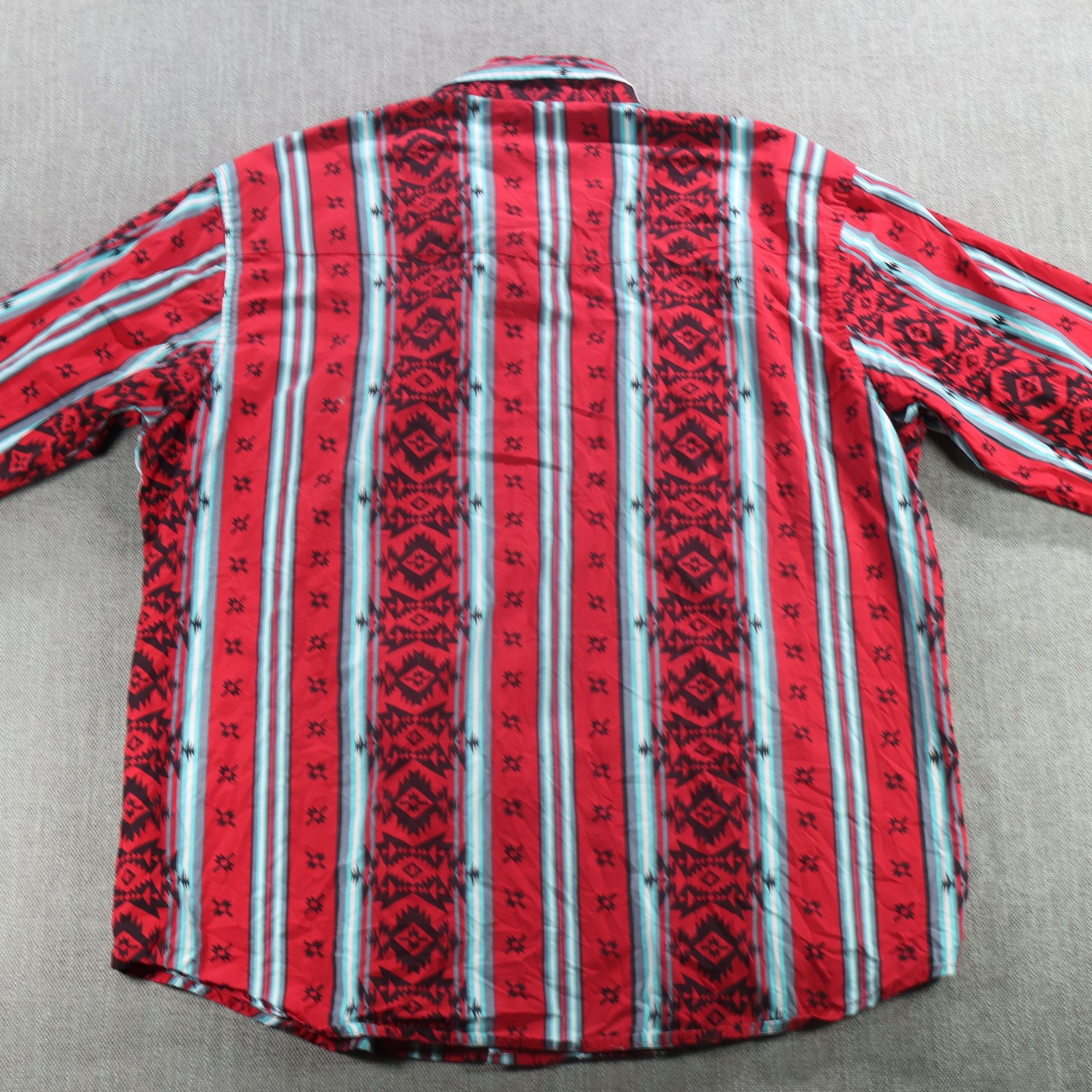 Wrangler Shirt Men Extra Large Checotah Pearl Snap Yoke Najavo Cowboy Western