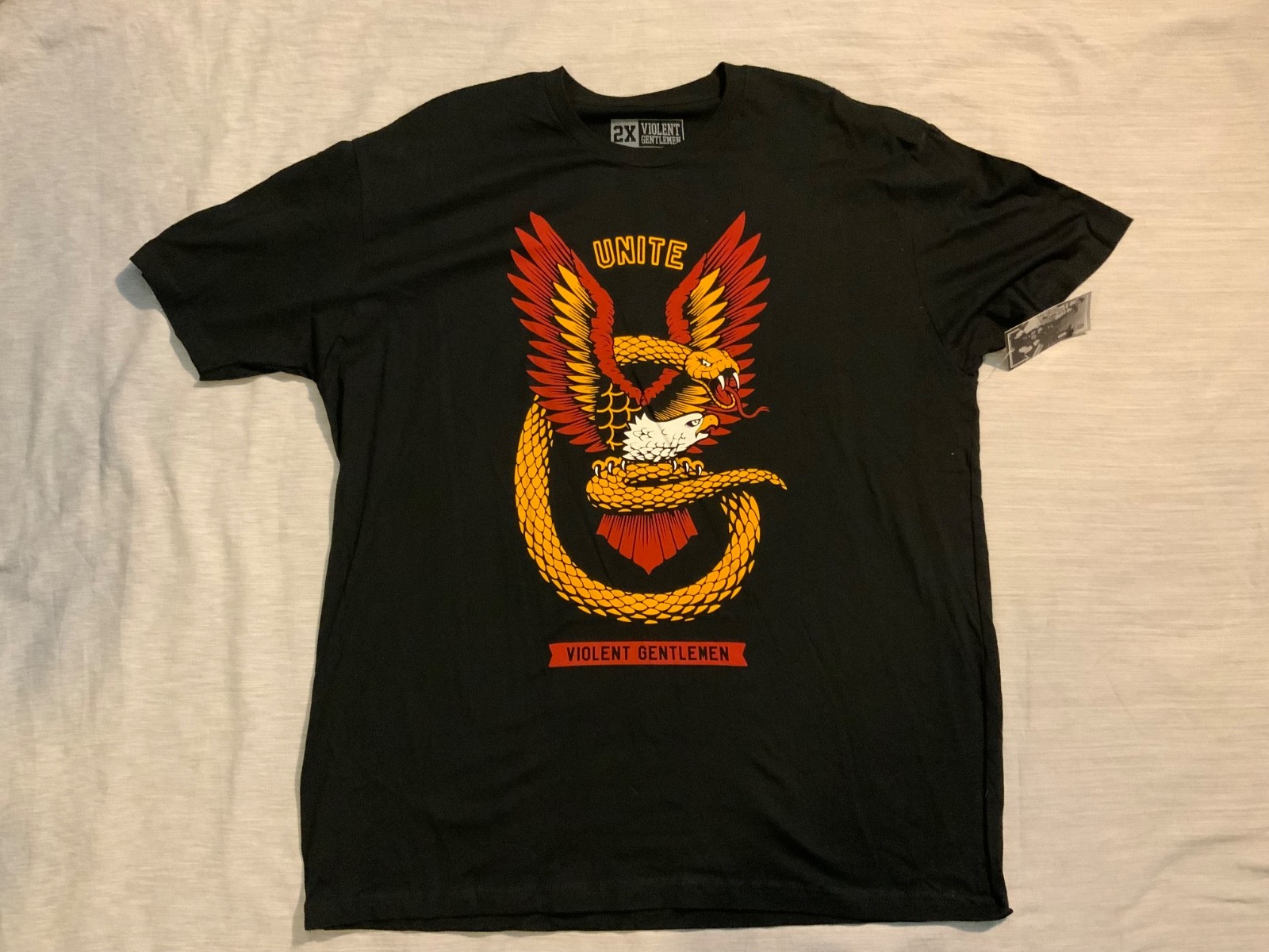 Violent Gentlemen “snake and eagle” tee sz XXL VG Hockey