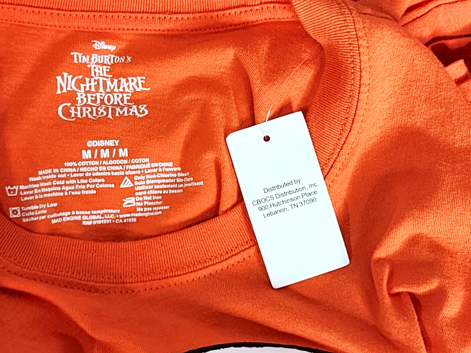 Disney Tim Burton’s Nightmare Before Christmas Current Mood Graphic Tee Size M