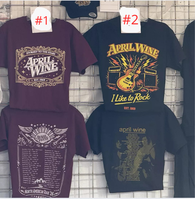 April Wine 2026 North American Tour T-Shirts Reprint