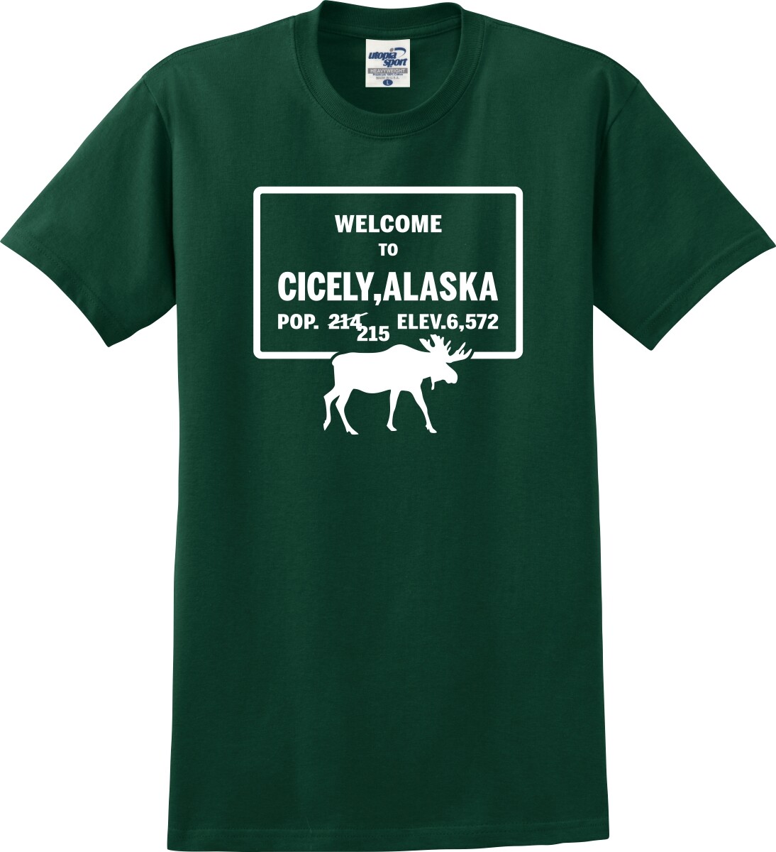 Welcome To Cicely Alaska Moose Sign Unisex T-Shirt (S-5X)