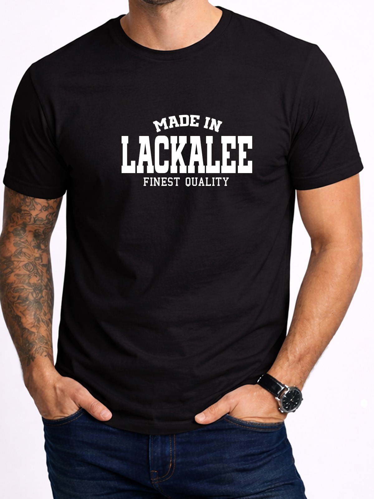 Lackalee Town Name Mens Tee Gift Present