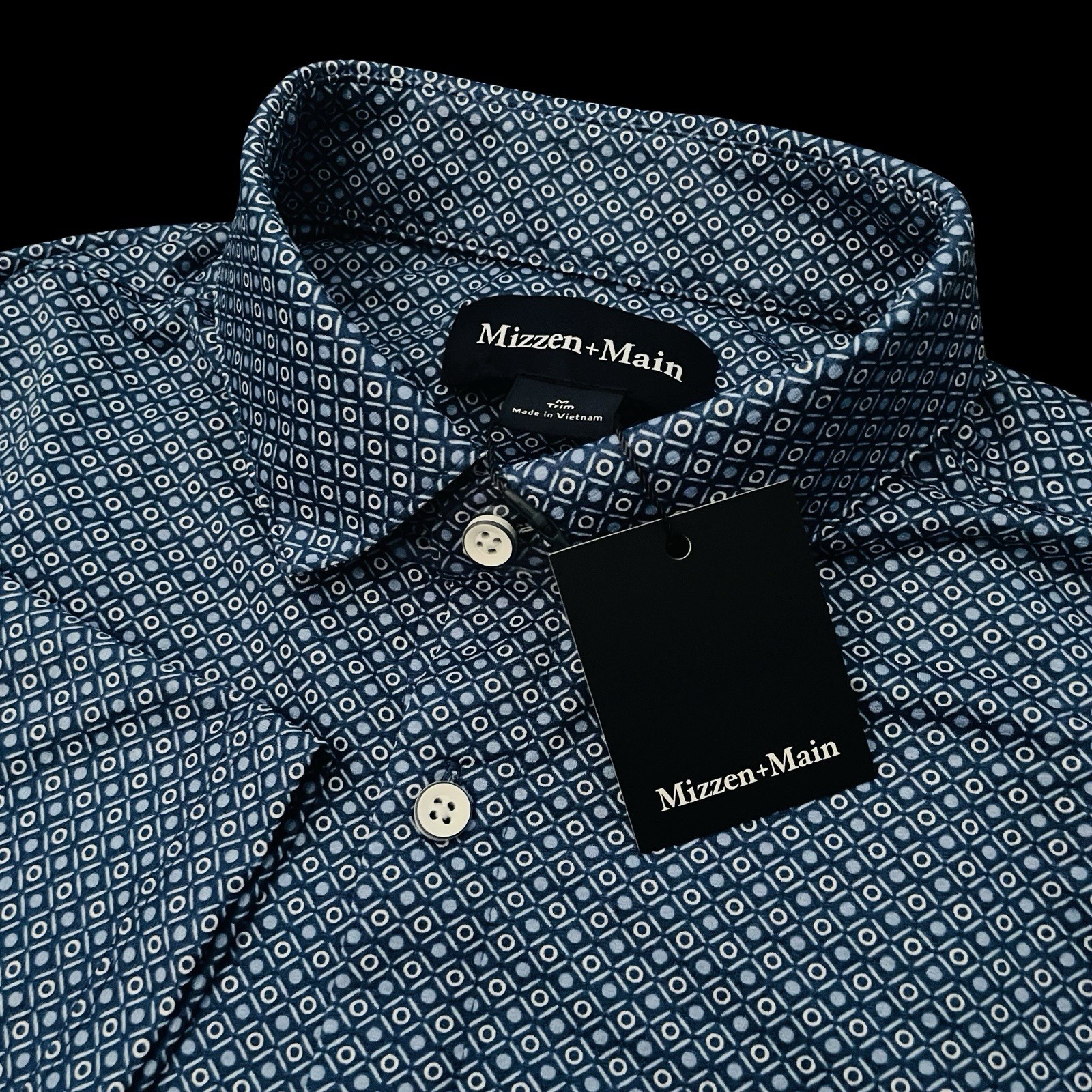 Mizzen + Main Halyard No-Tuck Print Performance Stretch Medium Trim Fit $118