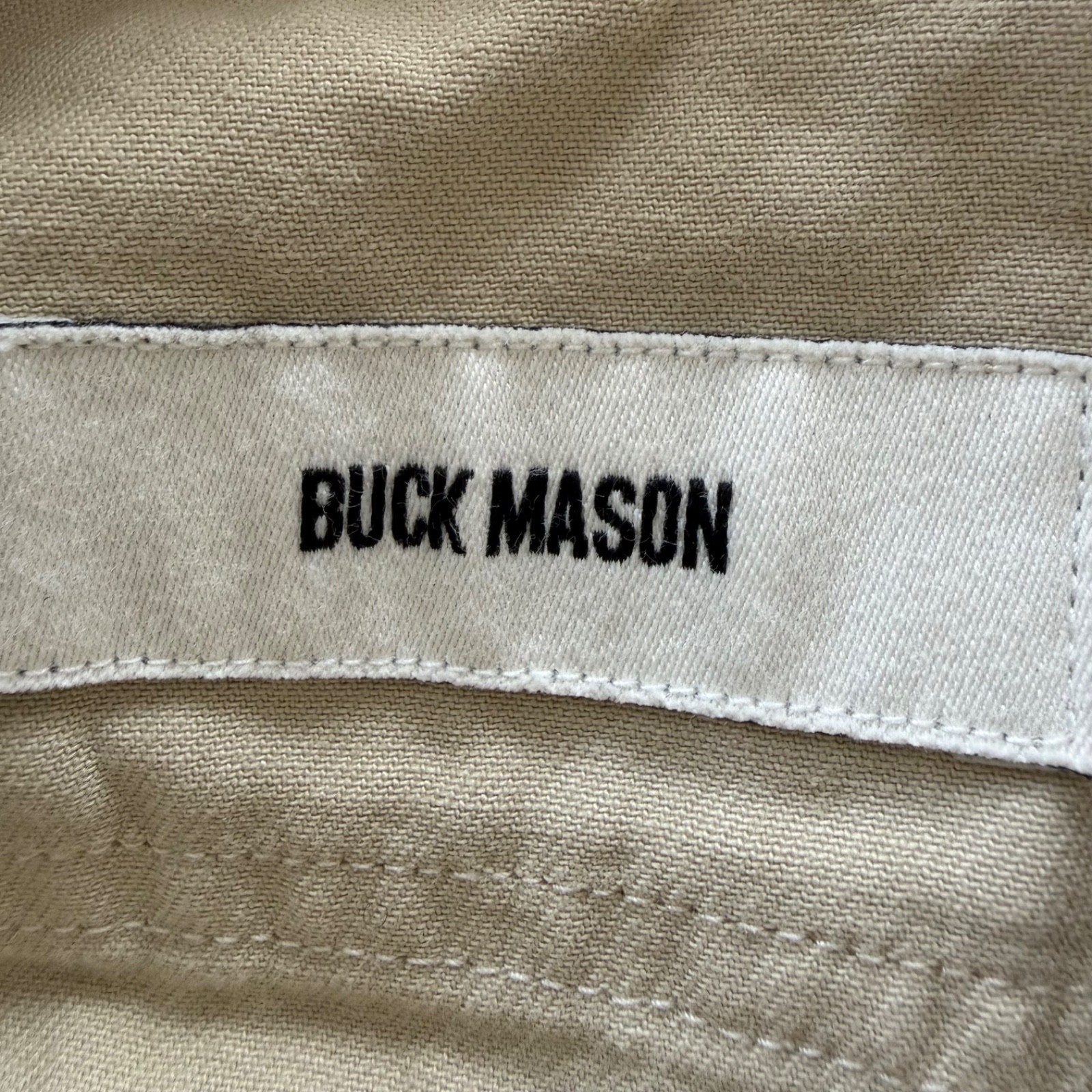 Buck Mason New Savanna Tough Twill Work Shirt Mens Large Cotton Pockets LS