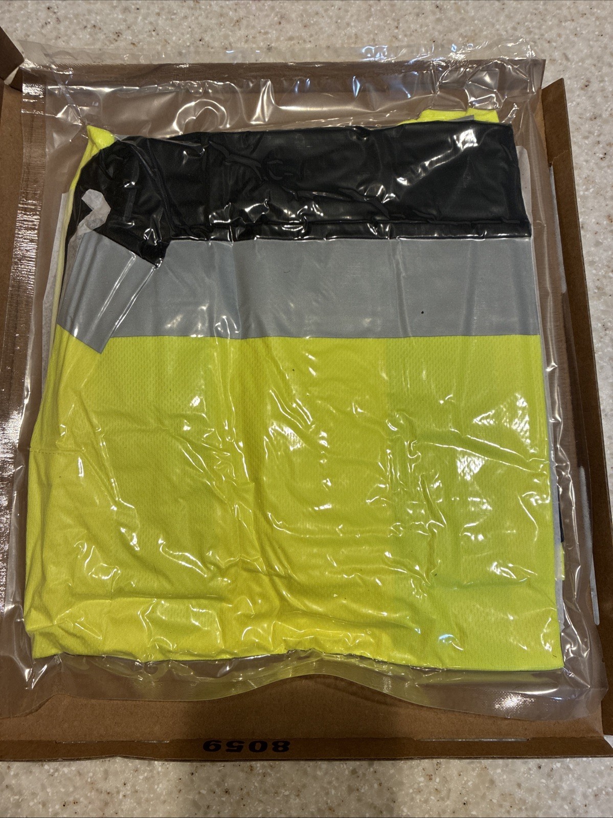 Short Sleeve Yellow/Black High Visibility Safety Shirt XL