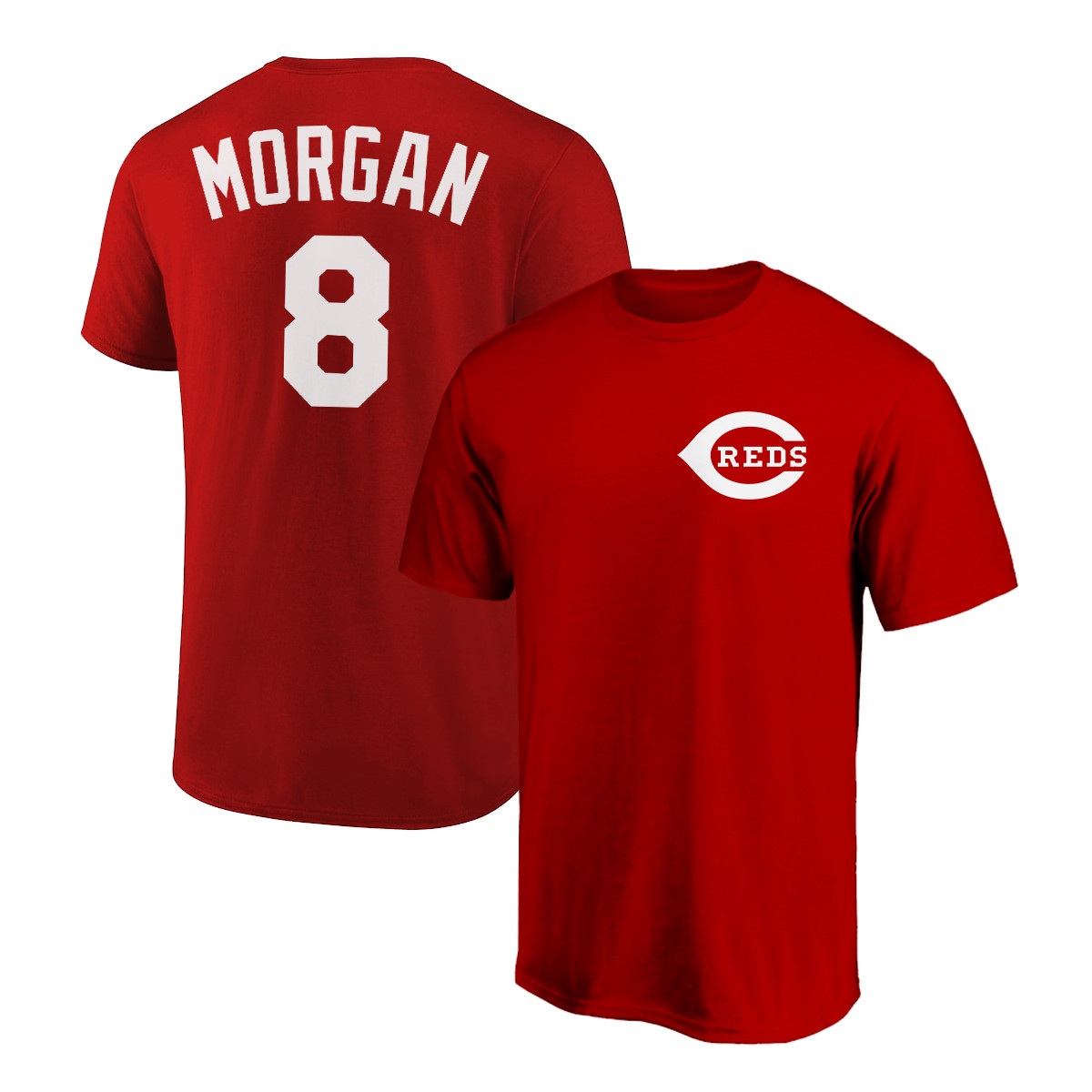 Joe Morgan T-Shirt Cincinnati Reds Player Name & Number Soft Jersey Tee