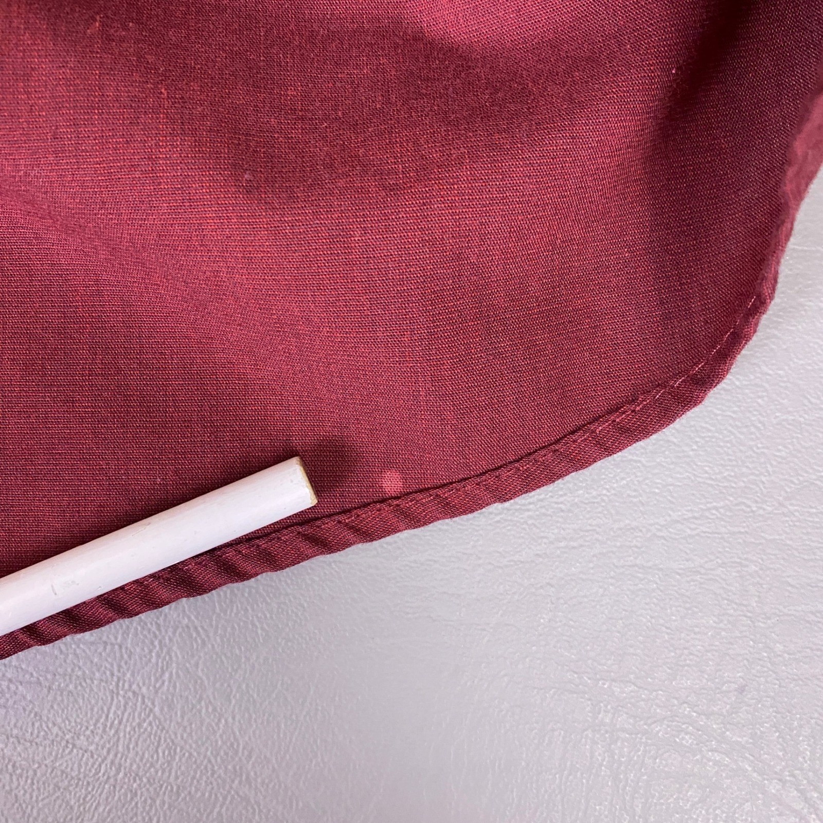 Port Authority Shirt Button Down Men’s 2XL Burgundy Red Long Sleeve Cotton