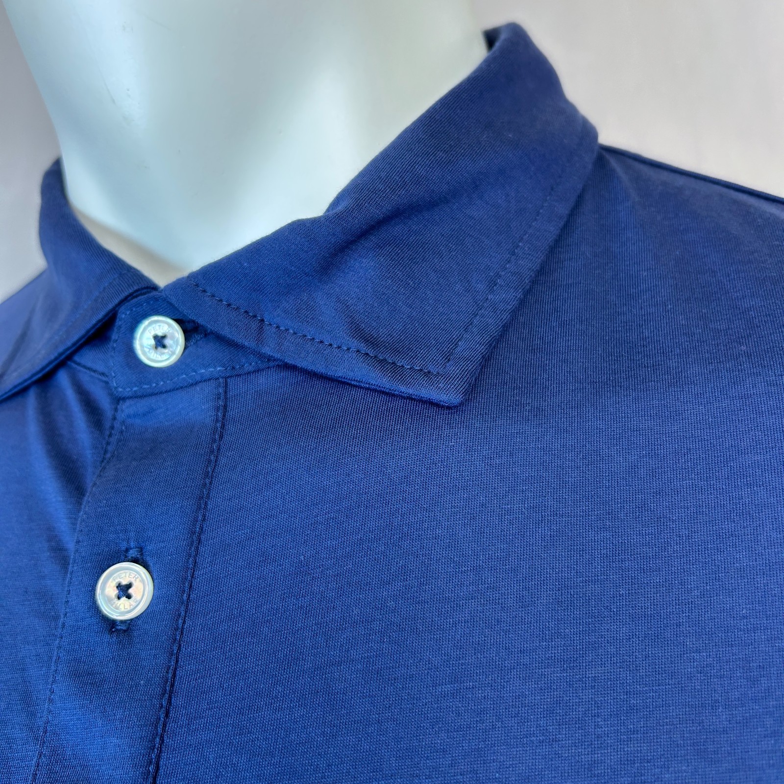 Peter Millar Polo Mens Large Tall Extra Large Tall 2XLT Blue Crown Comfort