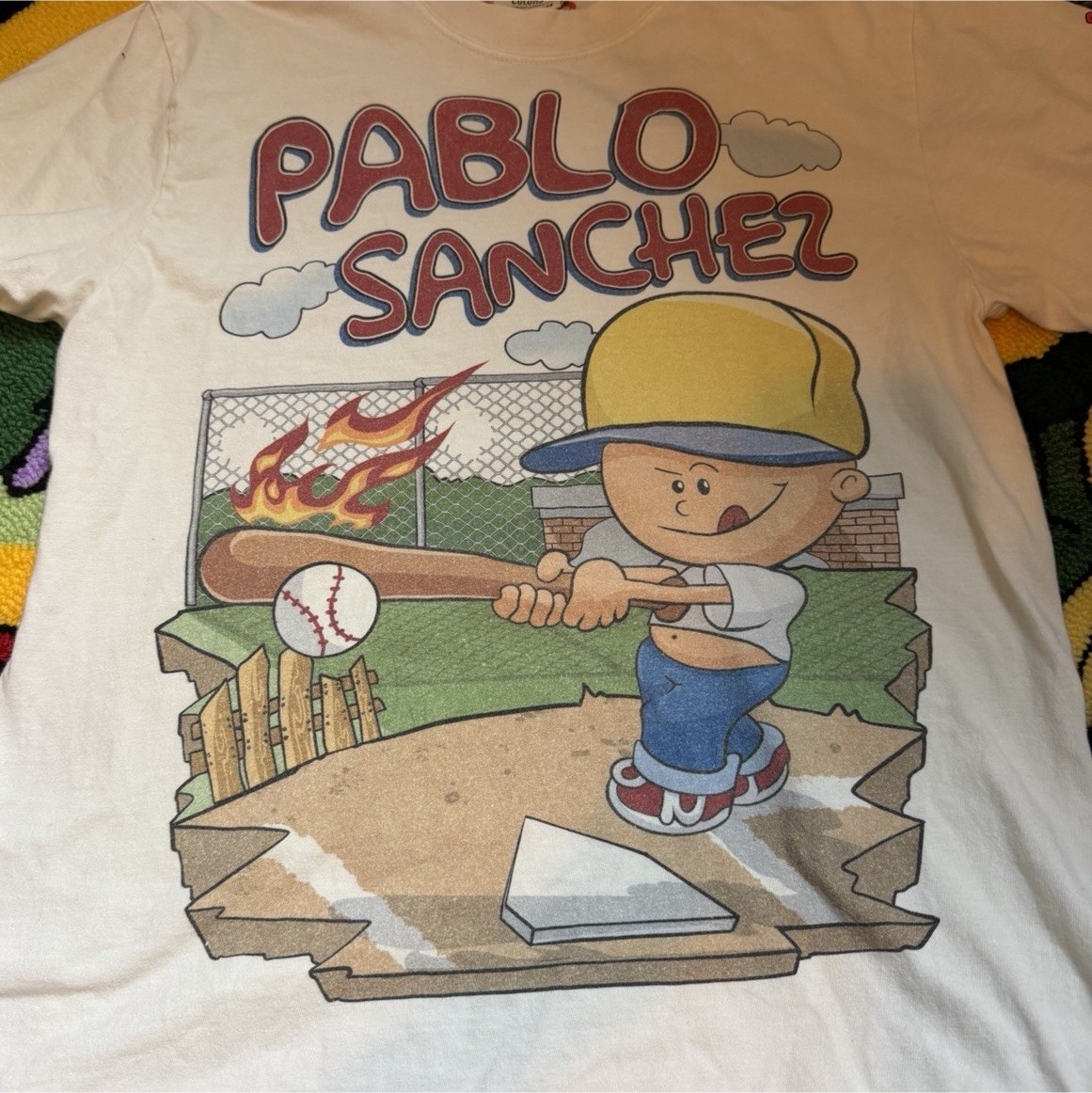 Comfort Colors Backyard SportsxPlanet Euphoria Pablo Sanchez White Limited 23/50