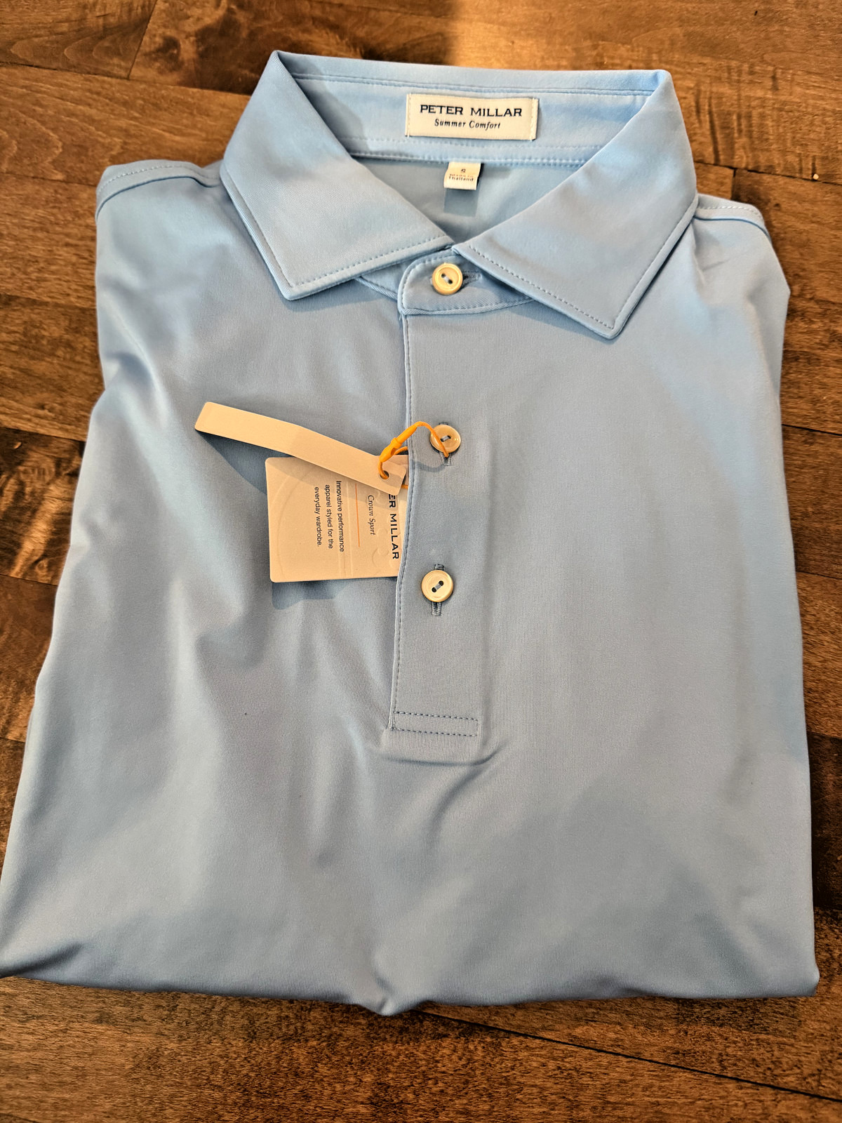 NWT! NEW! PETER MILLAR SHIRT SUMMER COMFORT POLO – Cottage Light Blue