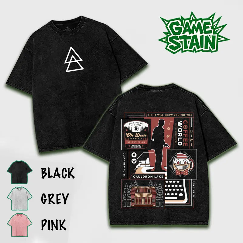 Dont Write Aesthetic -Alan Wake Video Games Tshirt game merch Cotton Streetwear