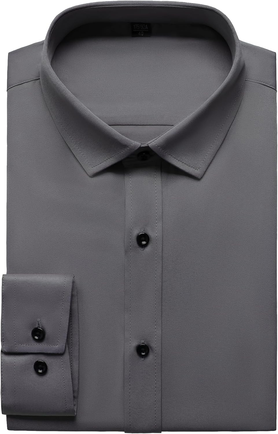Men’s Wrinkle-Resistant Formal Stretch Dress Shirt, Button Down for Wedding