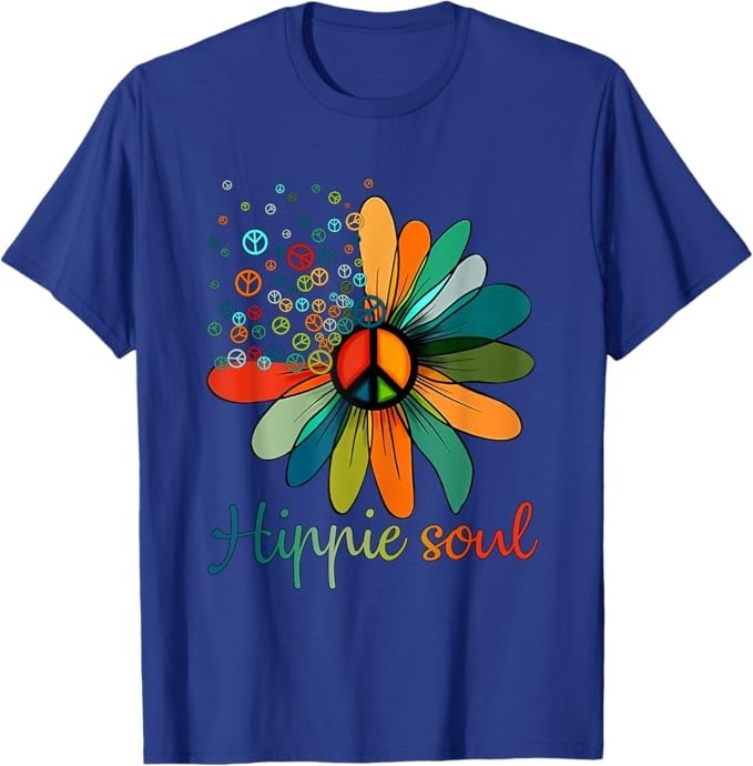 Daisy Peace Sign Hippie Soul Flower Lovers Gifts T-Shirt