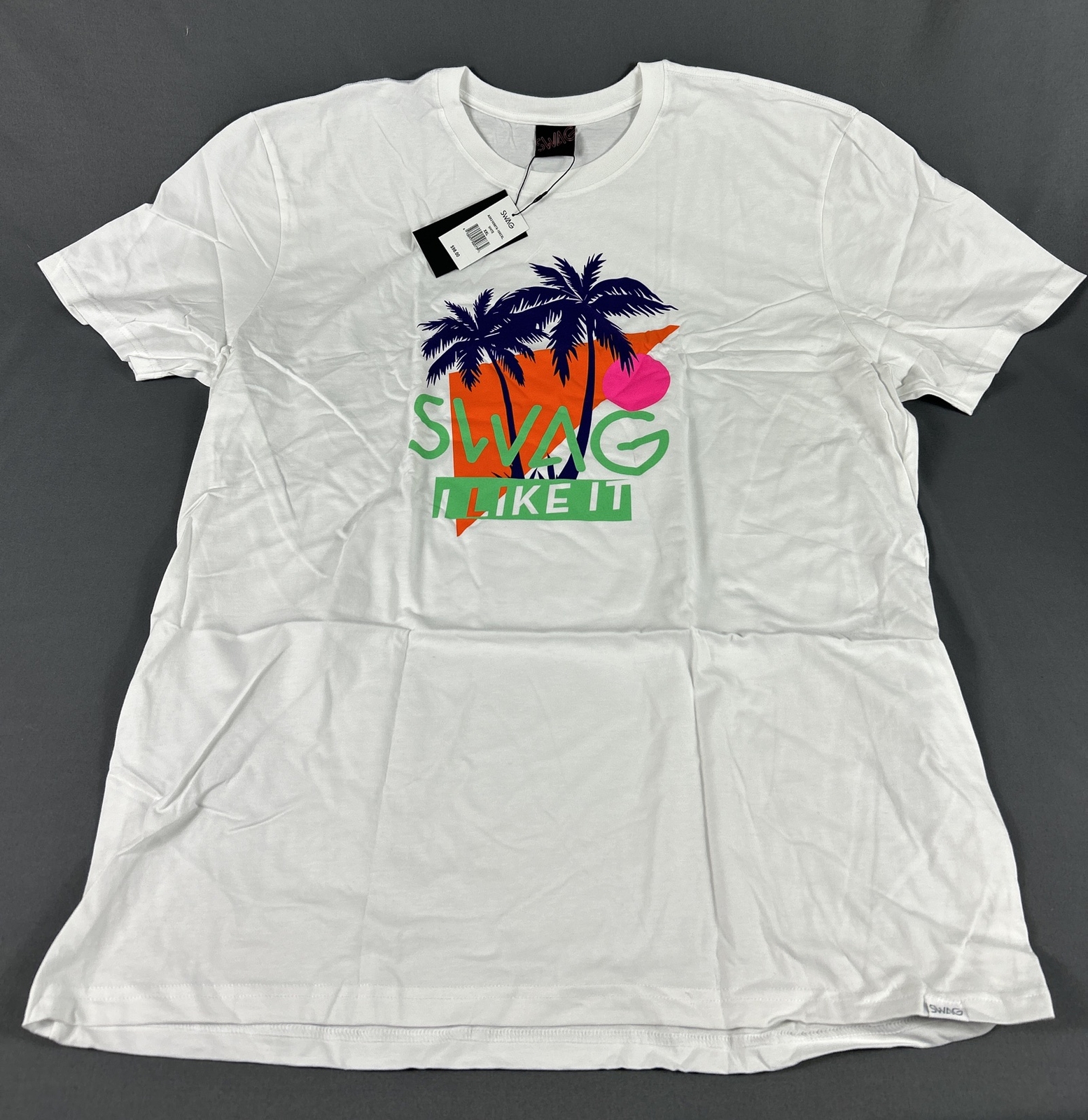 Swag Golf Tee T-Shirt OG Swag I Like It Graphic Print XXL White NWT MSRP $98