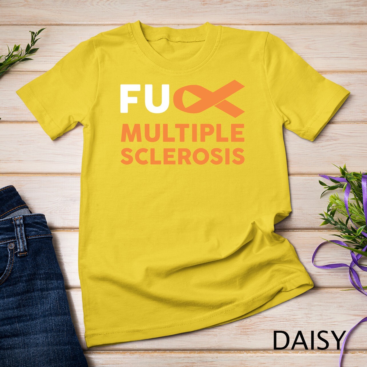 Support Survivor Gift – MS Multiple Sclerosis Awareness Unisex T-shirt