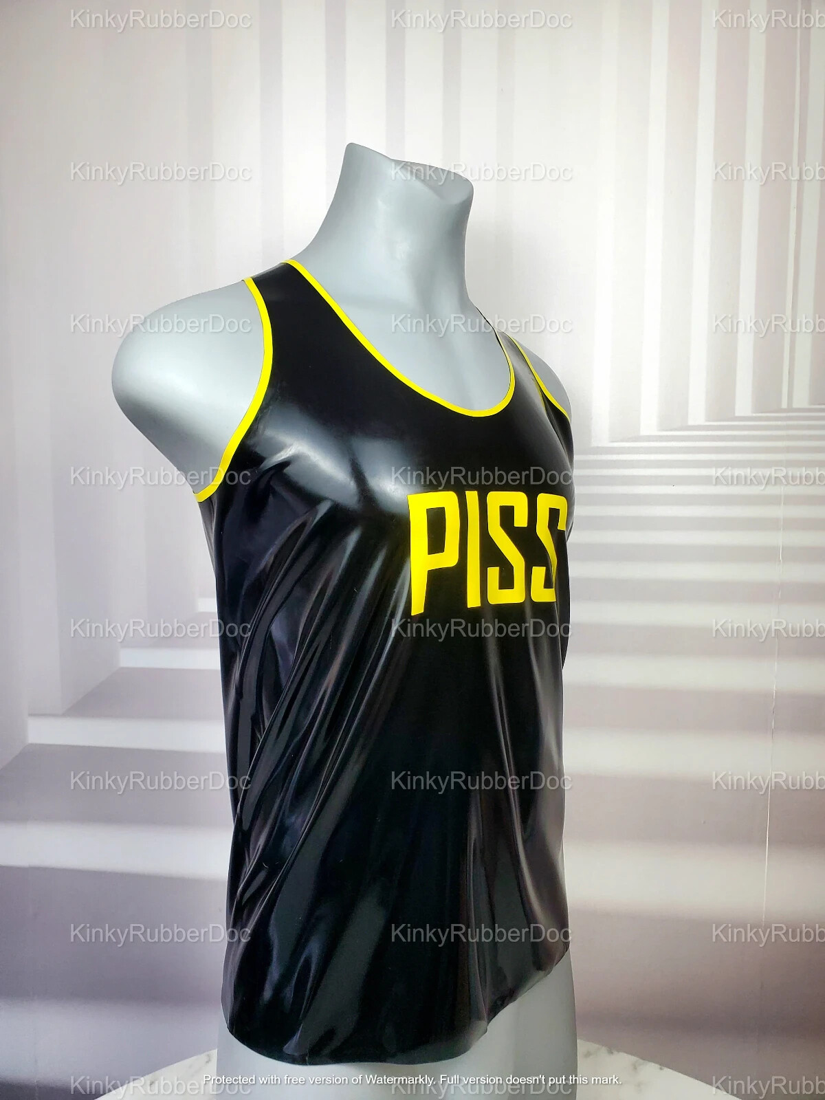 Customizable Latex Rubber Tank Top – PISS