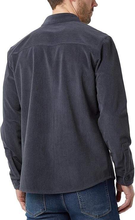 32 Degrees Heat Men’s Chest Pocket Button-Up Shirt, Blue, Size M