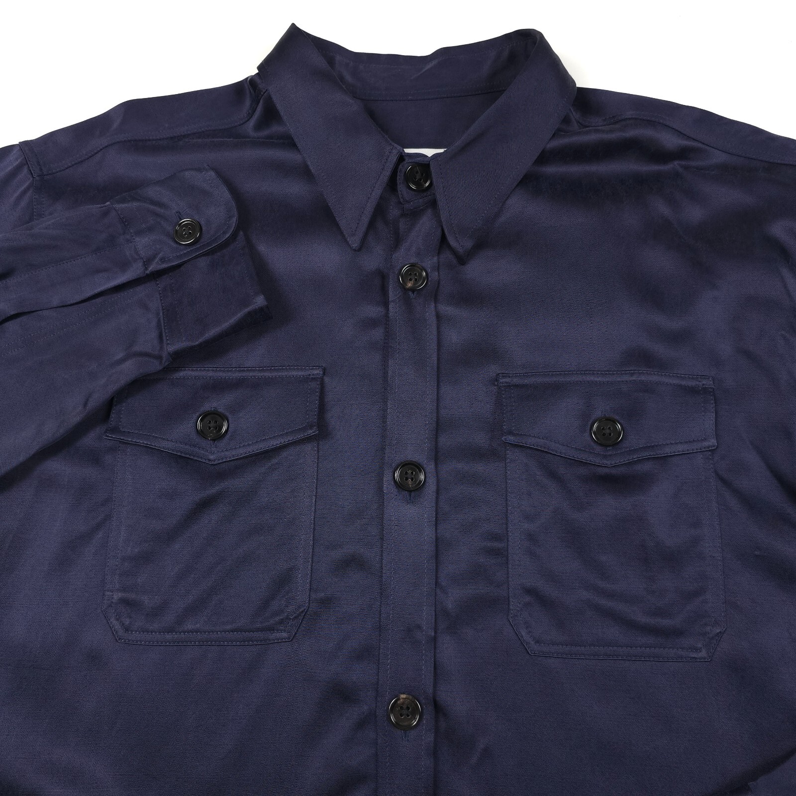 AMI Overshirt Mens XL Alexandre Mattiussi Night Blue Oversized NWT
