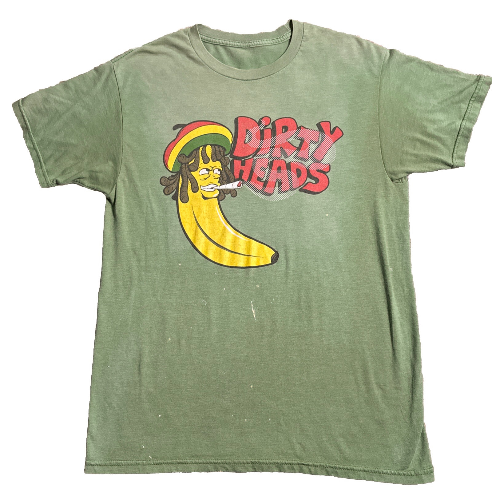 Dirty Heads Band Banana Smoking Military Green Unisex T-Shirt All Size ZA037