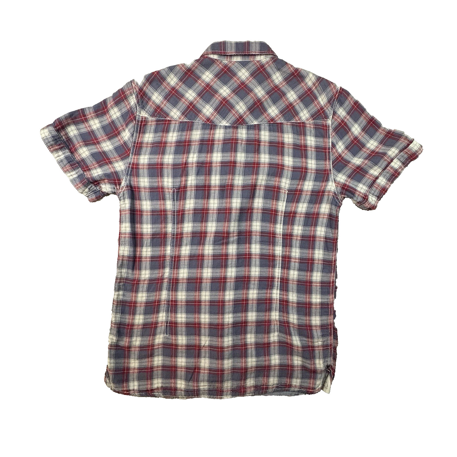 Buffalo David Bitton Men’s L (Fits like M) Multicolor SS Plaid SEE DESCRIPTION