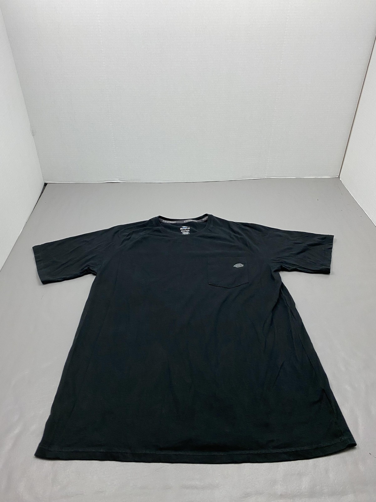 Dickies Shirt Mens XLT Black Temp-iQ Performance Pocket Tagless Big & Tall