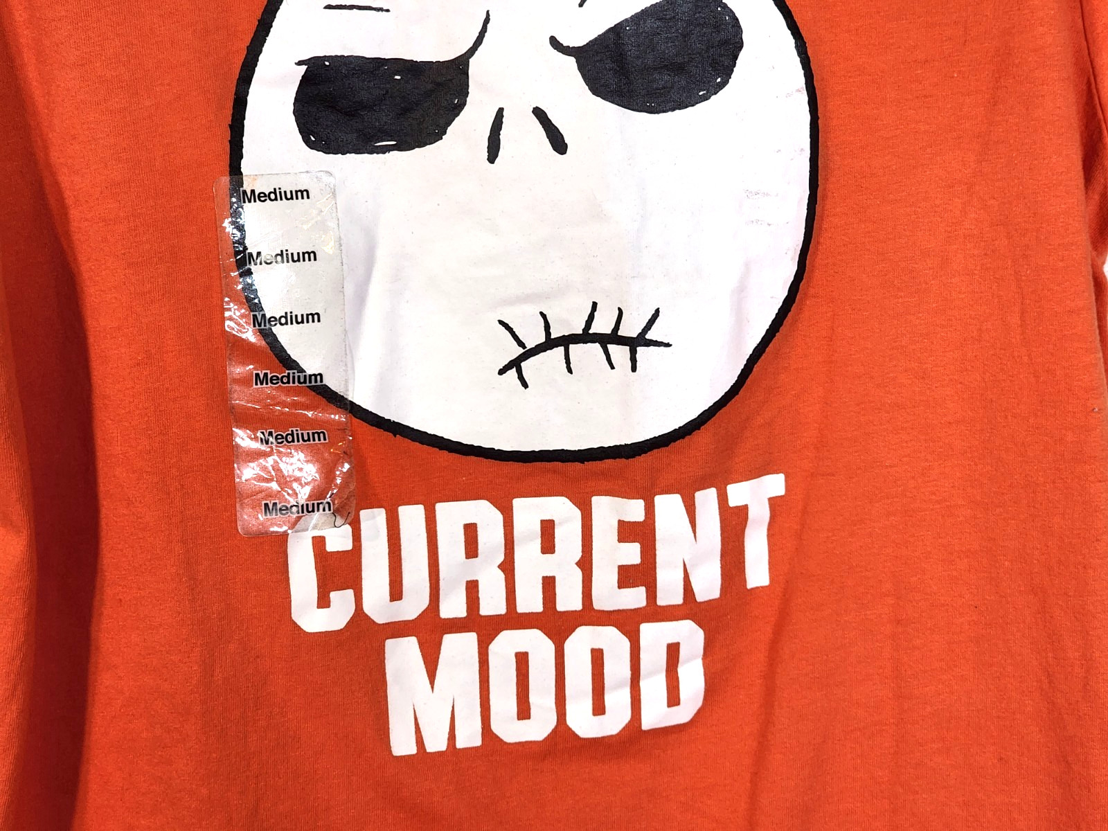 Disney Tim Burton’s Nightmare Before Christmas Current Mood Graphic Tee Size M