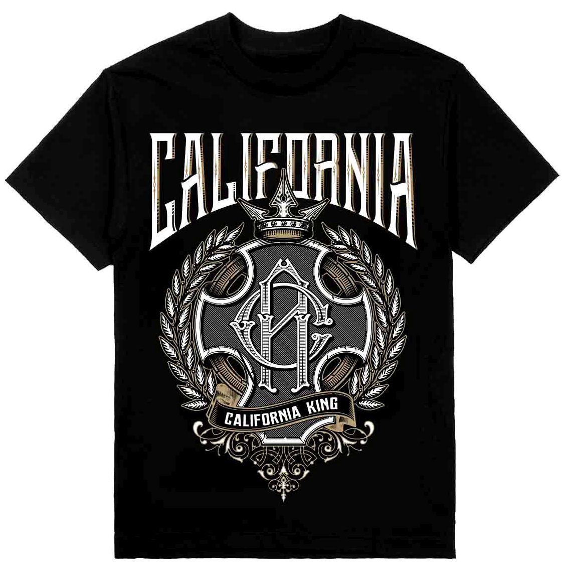 MENS SHOP PRIVATE LABEL California King Mens Heavyweight T-Shirt Printed On Shak