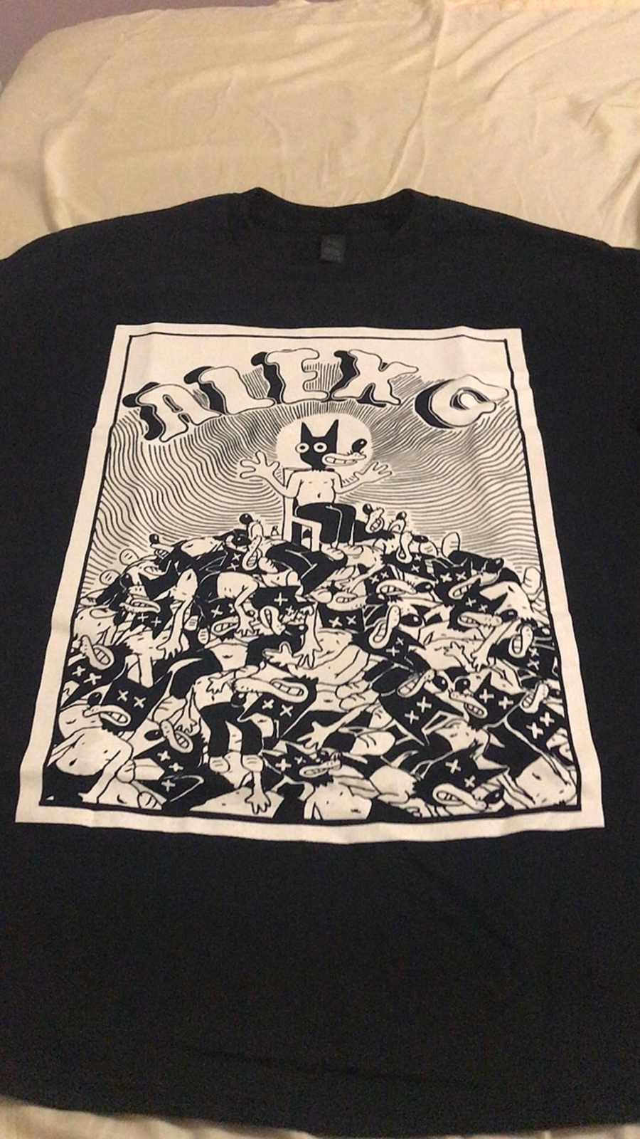 Alex G rare design black short sleeve Reprint T shirt basic style tee