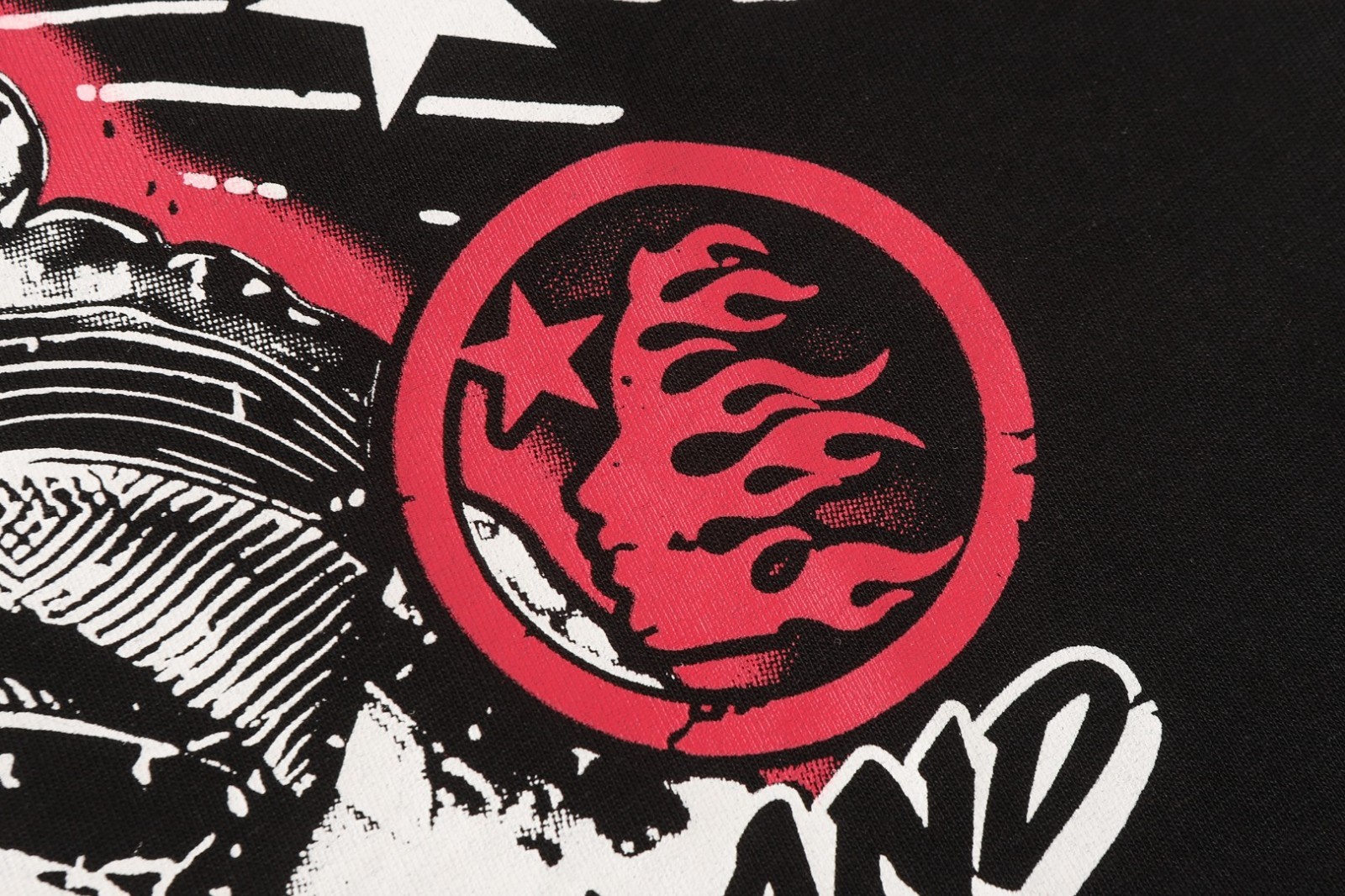 Graphic Hellstar tee shirt Men’s Black Cotton NEW