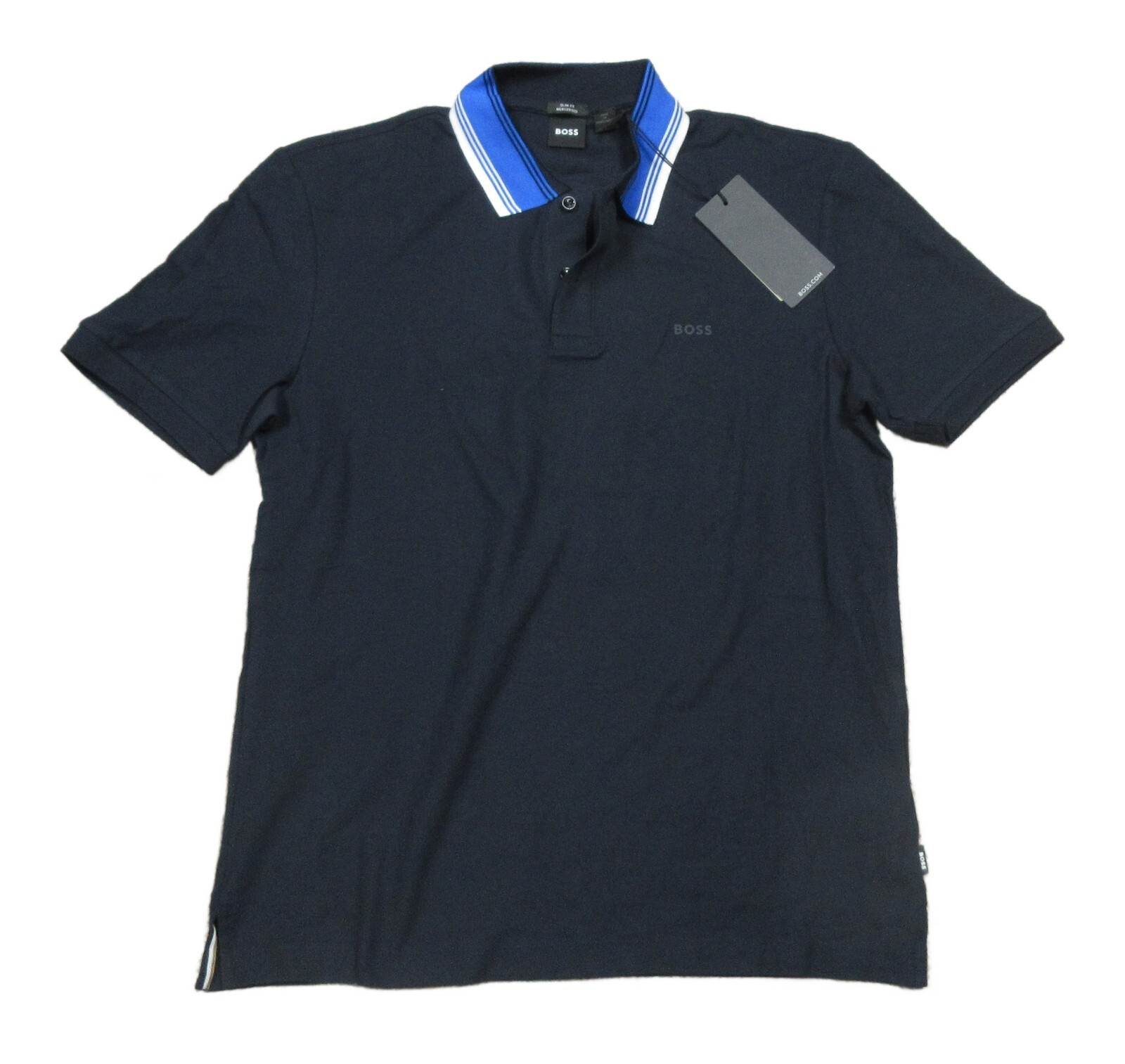 Hugo Boss Black Label Navy Phillipson 118 Slim Fit Short Sleeve Polo Shirt