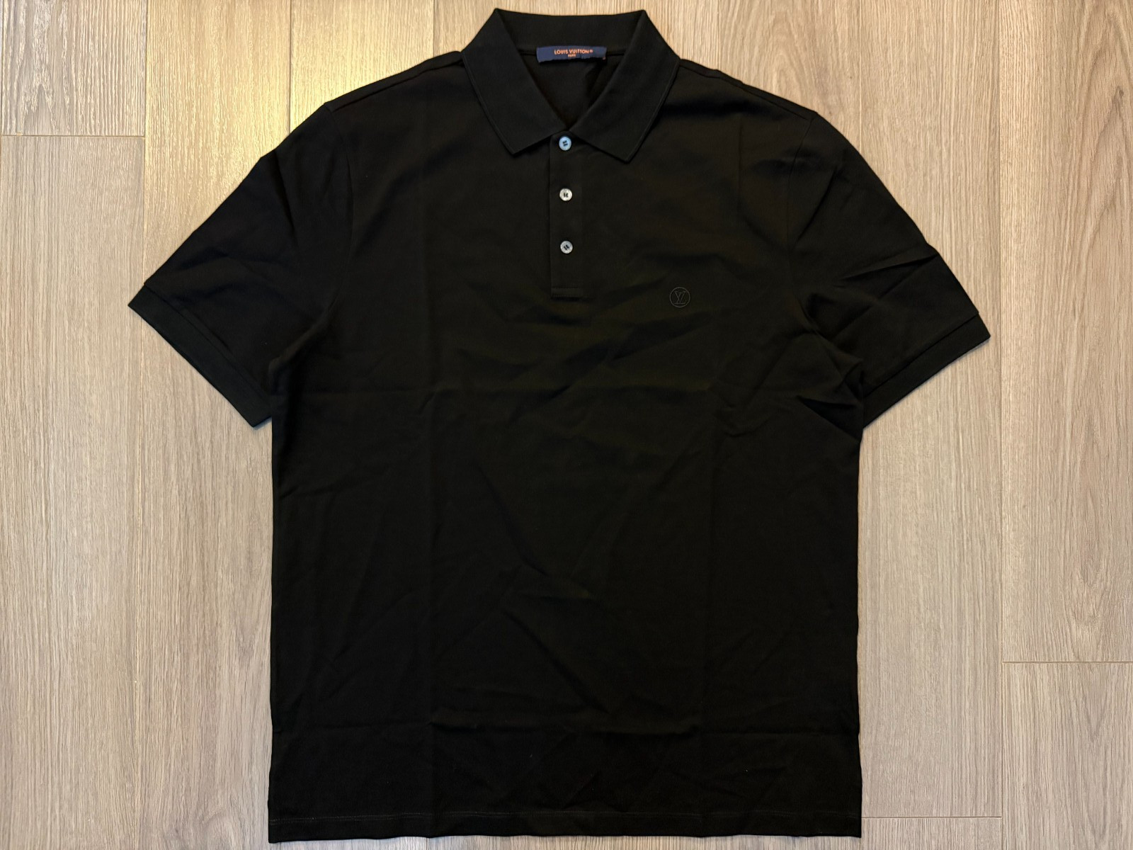 Louis Vuitton Classic Short Sleeve Pique Polo shirt black sz M