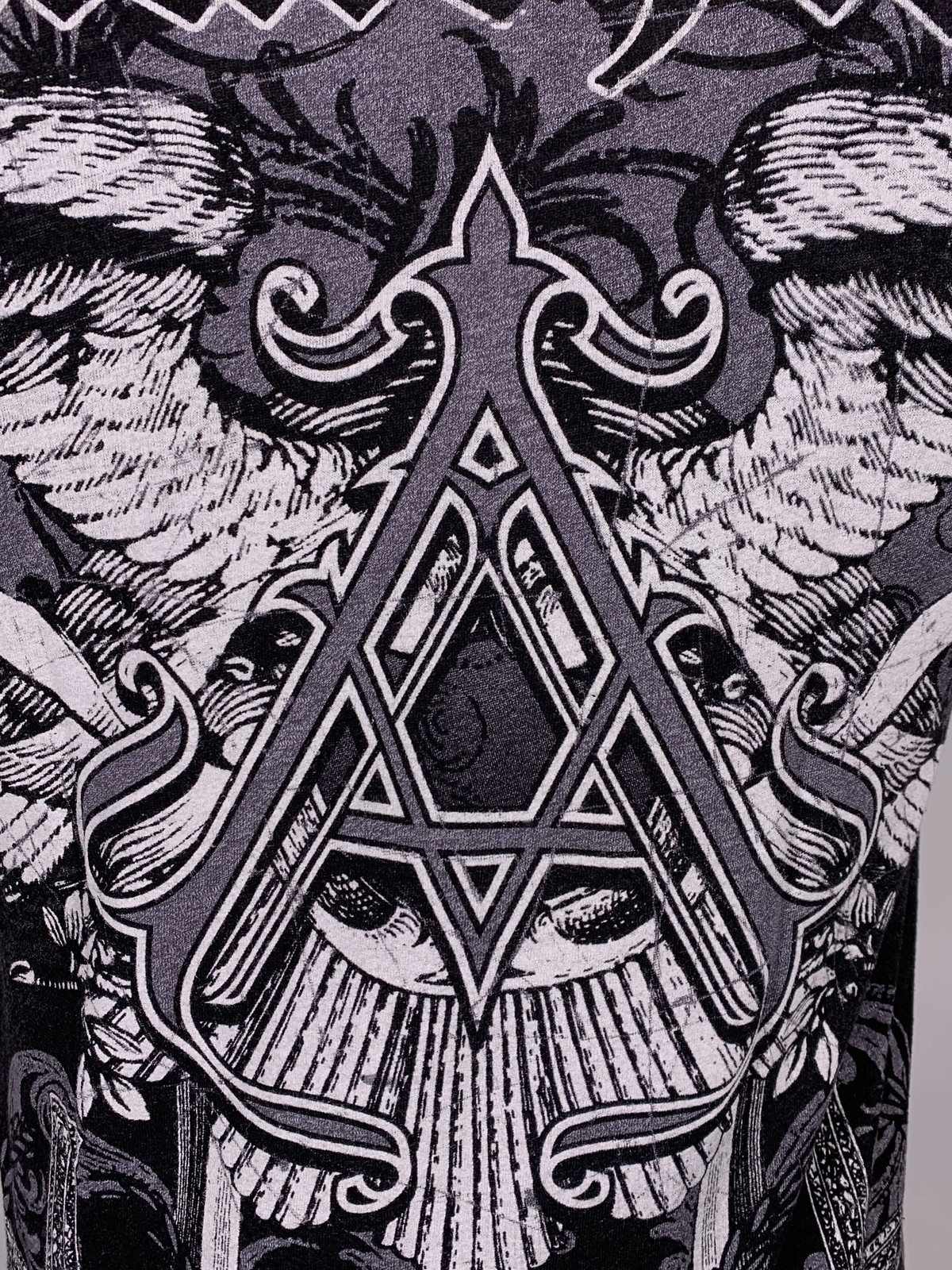 ARCHAIC by AFFLICTION Men’s T-Shirt DAVENTRY Black Tattoo Biker S-4XL $40 NWT