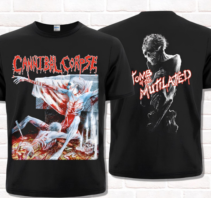 Cannibal Corpse Tomb of the Mutilated 2side T-Shirt Black Size S-4X Casual Gilda