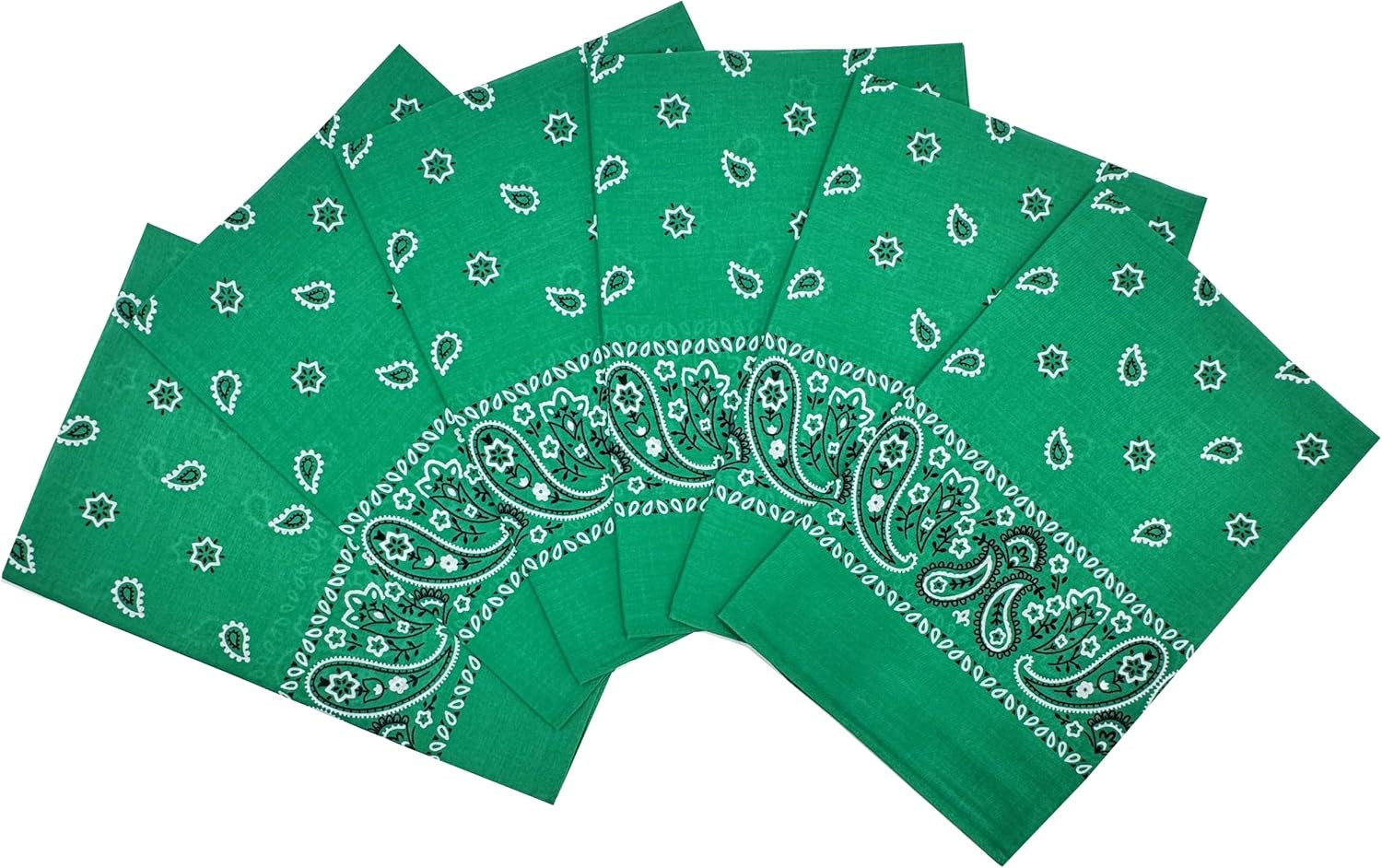 Bandanas Gift Box 6 Pack,Premium Super Soft 60S Cotton Paisley Bandannas Handker